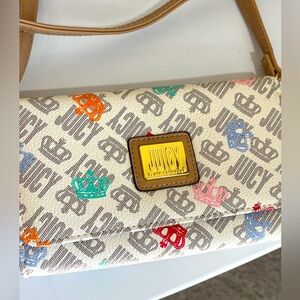 Juicy Couture Y2K Multicolor Crossbody Purse Wallet Bag